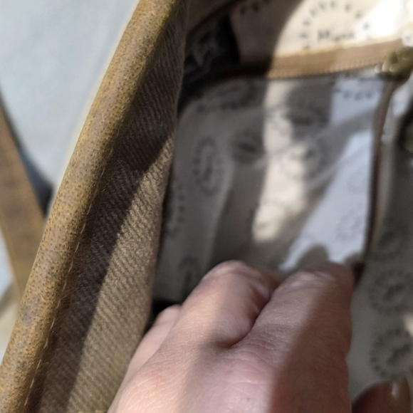 Myra Bag With Matching Wallet Boho Chic Brown and Cream Shoulder Bag Set - Picture 5 of 10